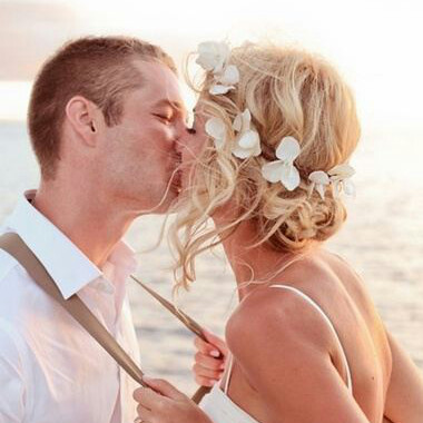 beach bridal headpieces